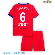Camisa de time de futebol Paris Saint-Germain Illia Zabarnyi #6 Replicas 3º Equipamento Infantil 2025-26 Manga Curta (+ Calças curtas)